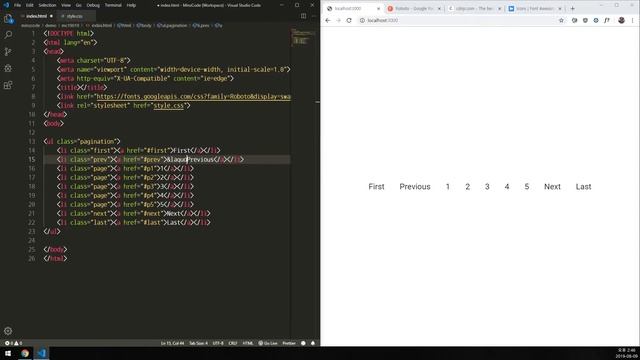 Creating Pagination with HTML and CSS смотреть онлайн