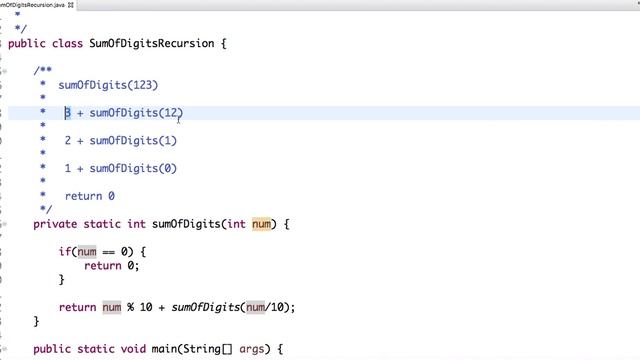 Find Sum of Digits of a Number using Recursion in Java смотреть онлайн