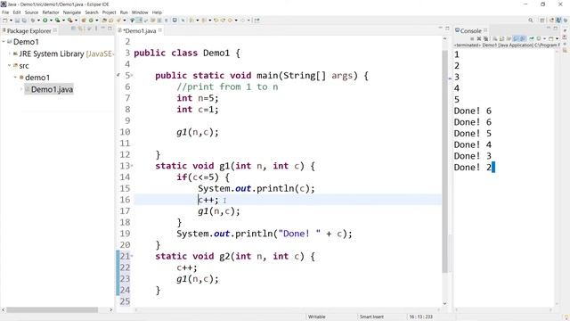 How Recursive Function Works in Java смотреть онлайн