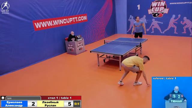 Ермолаев Александр 0-3 Лазебный Руслан Турнир Восток 4 WINCUP 24.12.21 Прямая трансляция Зал 1 смотреть онлайн