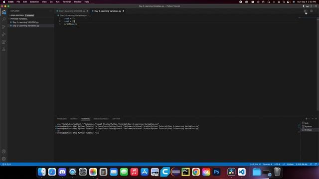 Episode 2 Learning Python - Getting Started with Variables смотреть онлайн