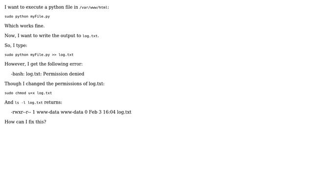 python permission denied writing output to file (2 Solutions!!) смотреть онлайн