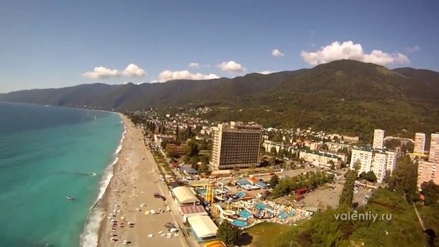 Полёты на параплане в Гаграх, Абхазия