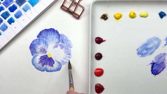 Рисуем дома. Как нарисовать реалистичную фиалку акварелью. смотреть онлайн