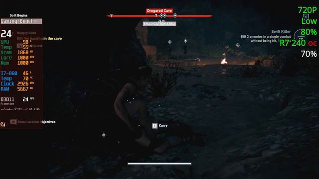 Assassins Creed Odyssey | Amd Radeon R7 240 | I7 860 | 10gb Ram | Benchmark смотреть онлайн