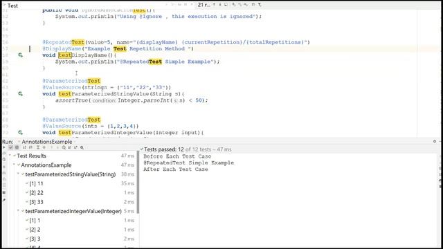 JUnit Assertion and Annotation смотреть онлайн