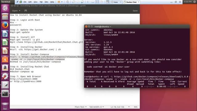 How to Install Rocket Chat using Docker on Ubuntu 16.04 смотреть онлайн