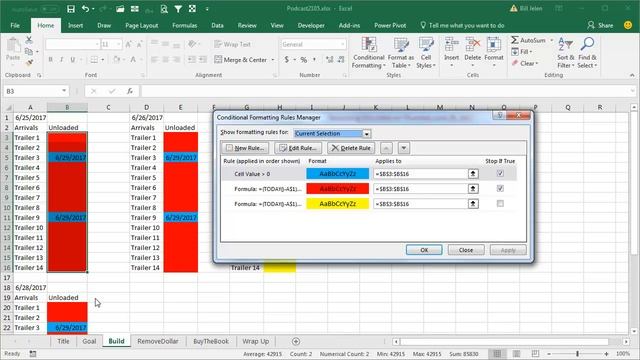 Excel Conditional Format Mixed References - Episode 2105 смотреть онлайн