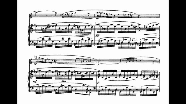 Alberto Williams - Sonata for flute and piano, op. 48 (score-video) (500 subscriber special) смотреть онлайн