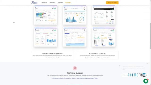Fiori - Modern Clean Responsive HTML5 Bootstrap 4 Admin Template смотреть онлайн