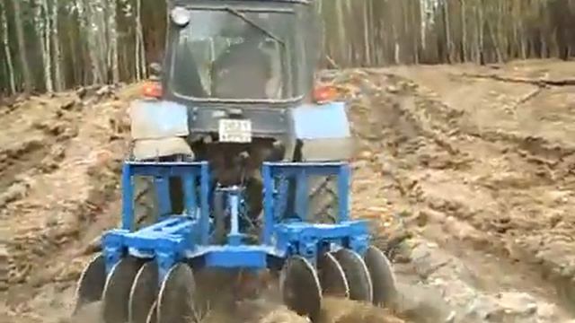 Культиватор лесной КЛБ-1,7 на тракторе МТЗ-82 Леспромресурс г. Киров смотреть онлайн