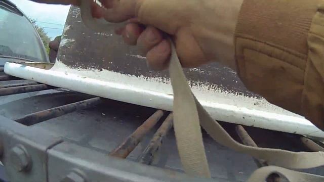 Загрузка металлической ванны на багажник смотреть онлайн