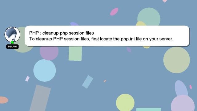 PHP : cleanup php session files смотреть онлайн