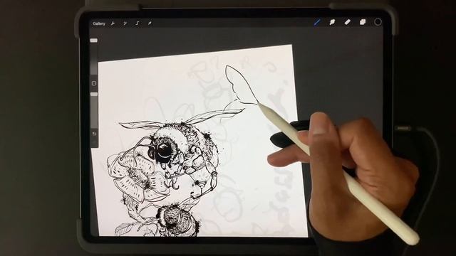 Day 143 I drew plenty of Honey Bees | Procreate Speed Drawing by NFT Artist смотреть онлайн