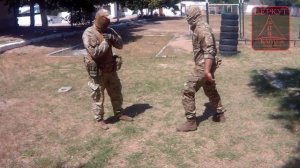 Вариант зачета по приёмам борьбы для сотрудников Росгвардии. Тема "Задержание".