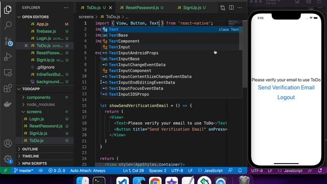 ToDo List Expo React Native App with Firebase Authentication and Firestore NoSQL Database смотреть онлайн