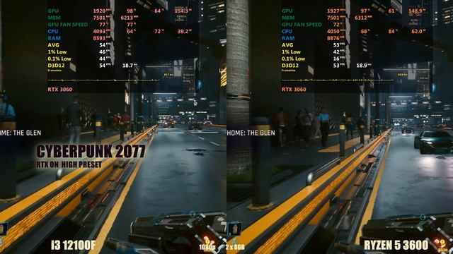 RTX 3060 | ryzen 3600 vs i3 12100f смотреть онлайн