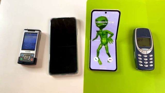 Xiaomi Redmi note 11 NFC vs NOKIA 3310 vs Samsung Z FLIP 3 vs Nokia 6500s Incoming call & Outgoing смотреть онлайн