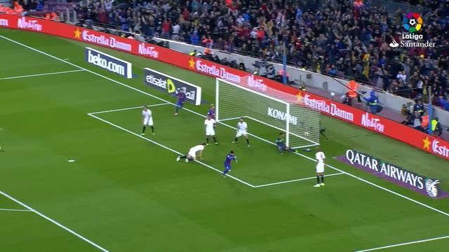 Resumen de FC Barcelona vs Sevilla FC (3-0) смотреть онлайн