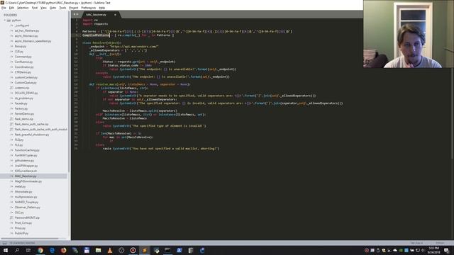 Python - MAC Resolver смотреть онлайн