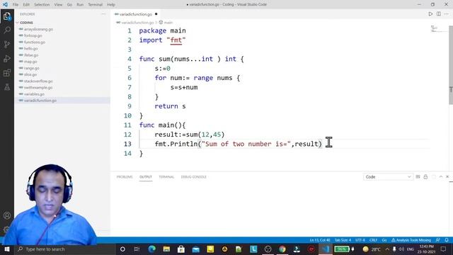 Golang Tutorials -14- Golang Variadic Function | Dr Vipin Classes смотреть онлайн