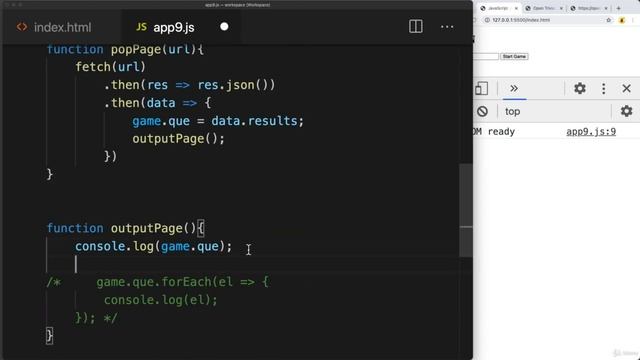 AJAX Dynamic Web Pages 0211 - get Dynamic Data - make a game with data from Trivia DataBase - Part смотреть онлайн