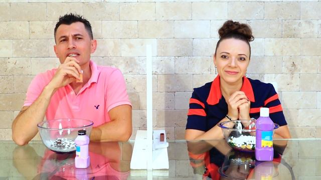 😜 ТЕЛЕПАТИЯ ЧЕЛЛЕНДЖ СЛАЙМ | МОИ РОДИТЕЛИ выбирают ингридиенты для СЛАЙМА | МАМА ПРОТИВ ПАПЫ