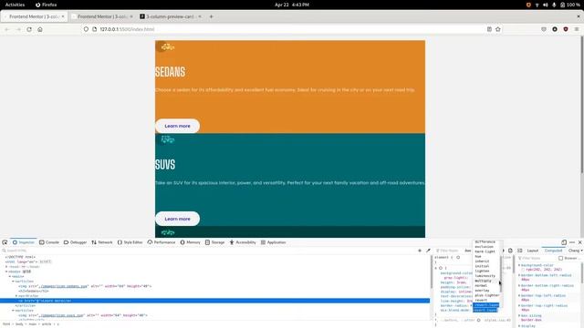 Building the 3-column preview cards from Frontend Mentor смотреть онлайн