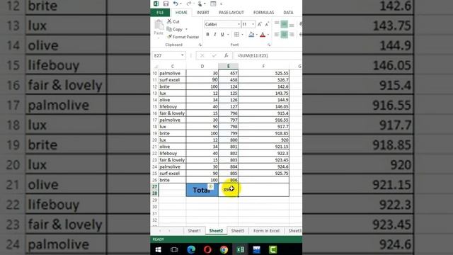Auto sum shortcut key in Excel #excel #tricks #autosum #shortcut смотреть онлайн