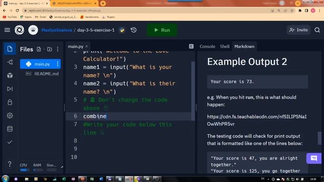 3.10 Python | Haqiqiy sevgi darajasini hisoblaydigan kalkulyator loyihasi (interaktiv amaliy mashq) смотреть онлайн