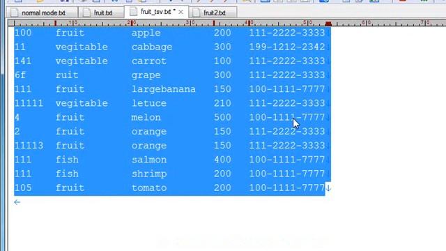 Emeditor Professional - CSV モード、TSV モード、DSV モード смотреть онлайн