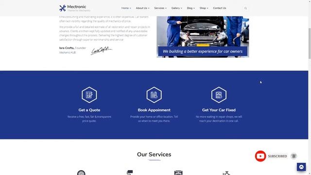 Mectronic - WordPress Theme for Car Repair Center смотреть онлайн
