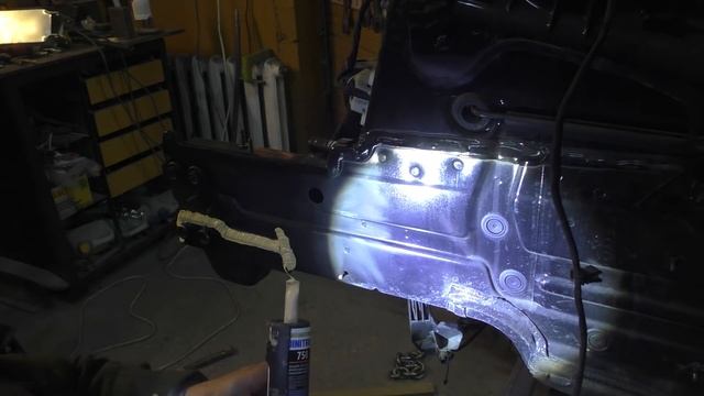 Mercedes AMG 43. The front rail repair. Ремонт лонжерона смотреть онлайн