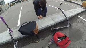 СТРИТ НА САМОКАТЕ - ОБКАТЫВАЕМ СПОТЫ