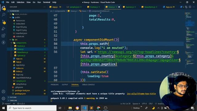 #10. React Top Loading Bar on Daily Hunk News | ReactJs Project-3 смотреть онлайн