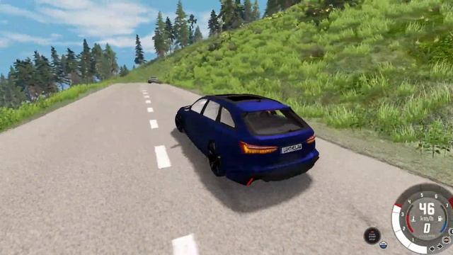 BeamNG drive audi rs6 2020 fly death смотреть онлайн