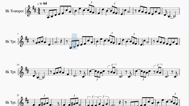 Trumpet Sheet Music: How to play My One and Only Love by John Coltrane and Johnny Hartman смотреть онлайн
