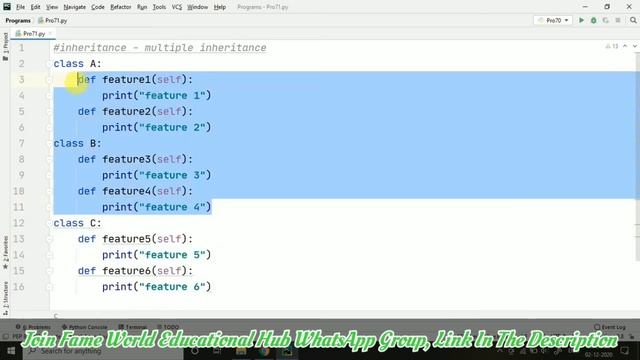 #62 - Inheritance In Python - Multiple Inheritance - Python Programming смотреть онлайн