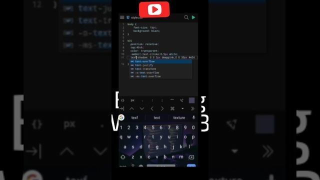 Neon Text Stroke Using Css смотреть онлайн