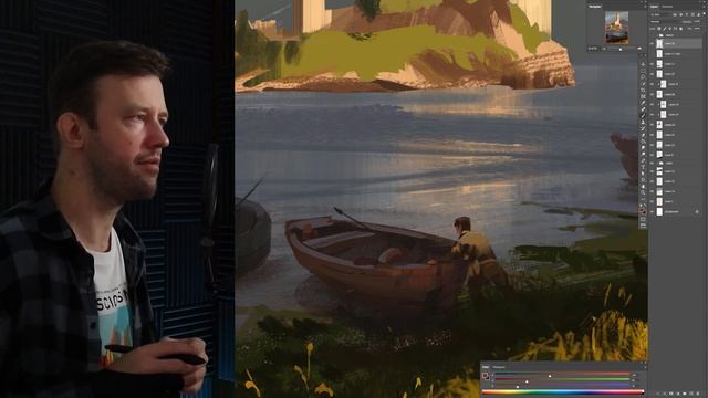 An Easy Guide To Environment Painting ( Digital Art Tutorial Photoshop ) смотреть онлайн