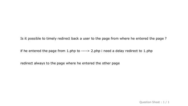 HTML : PHP delay redirect back to a page смотреть онлайн