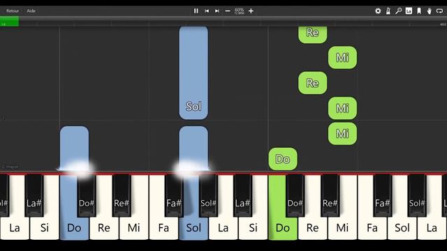 A la Claire Fontaine - Comptine [TUTO PIANO] смотреть онлайн
