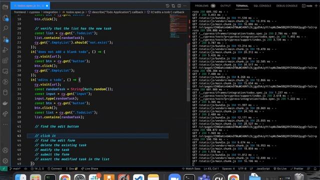 Fullstack Todo Tutorial: 13 of 40: Frontend: Integration Testing with Cypress смотреть онлайн