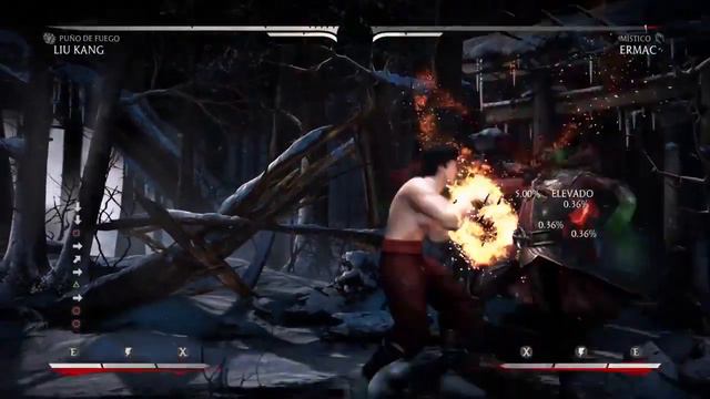 Mortal Kombat XL Liu Kang Flame Fist 54 % Combo смотреть онлайн
