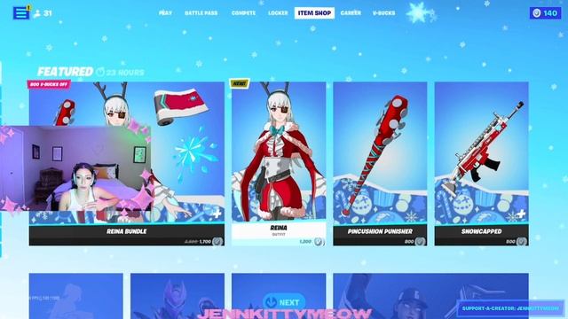Streamers REACT TO *NEW* REINA ANIME SKIN + BUNDLE IN THE FORTNITE ITEM SHOP! смотреть онлайн