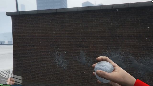 Создание и бросание снежков в GTA Online