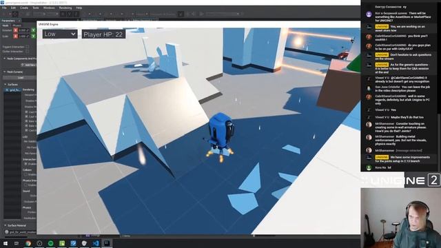 Juicing Third-Person Shooter with Interactive Physics - UNIGINE Livestream with an Expert смотреть онлайн
