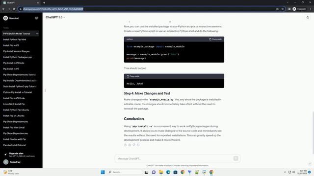what is pip install editable mode смотреть онлайн