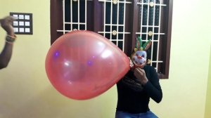 Giant Balloon Pop Prank!- 3ft Balloon Pop (in Slow Motion)