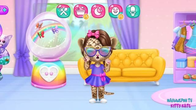 ?Мой милый малыш леопард ПОДРОС❤️Ухаживаю за питомцем Amy Care смотреть онлайн